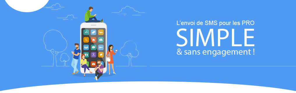 SMS marketing sans engagement, envoi de SMS de masse simple et rapide 